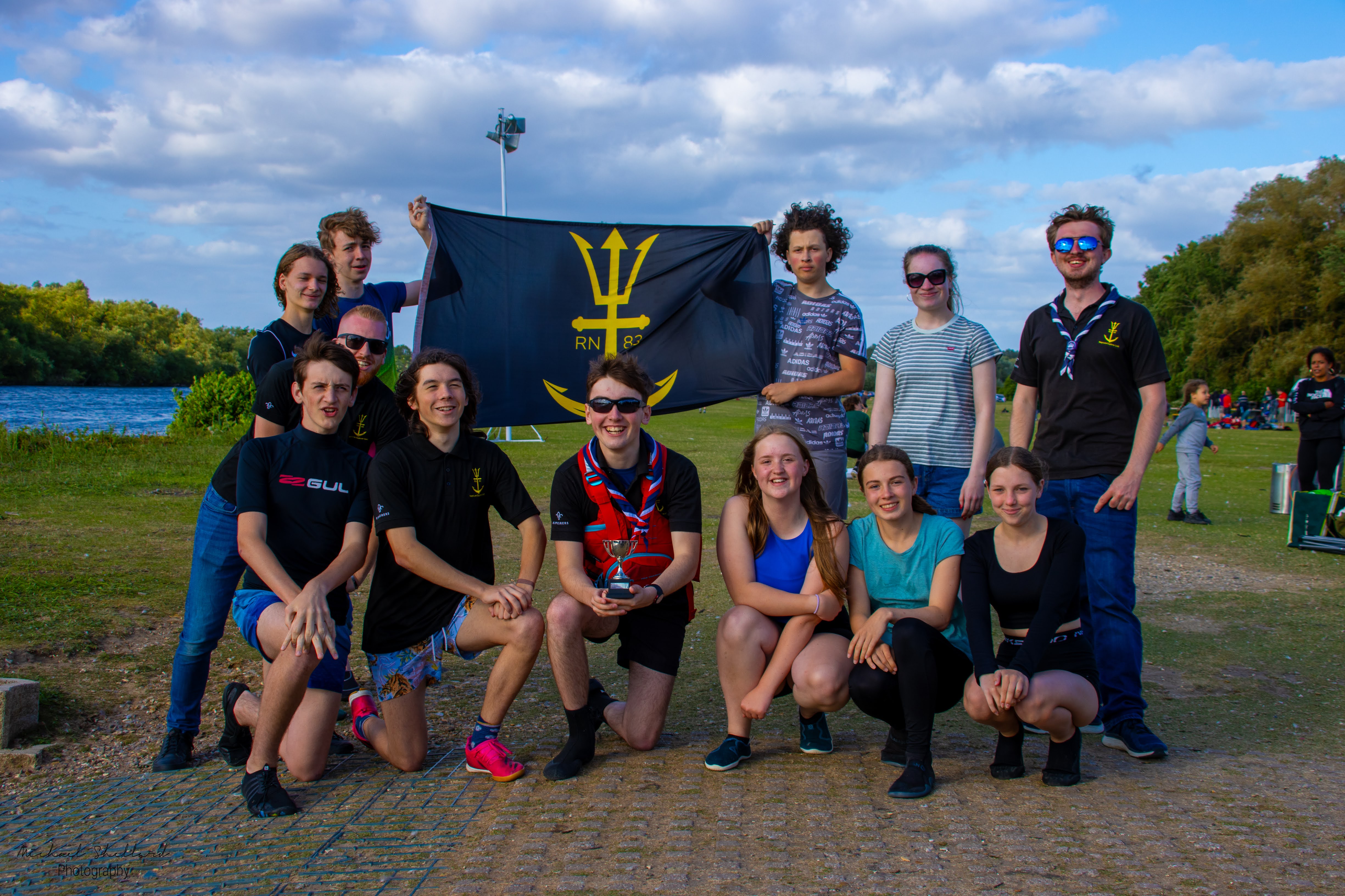 Neptune Sea Scouts dragon boat county champions, River Thames Reading